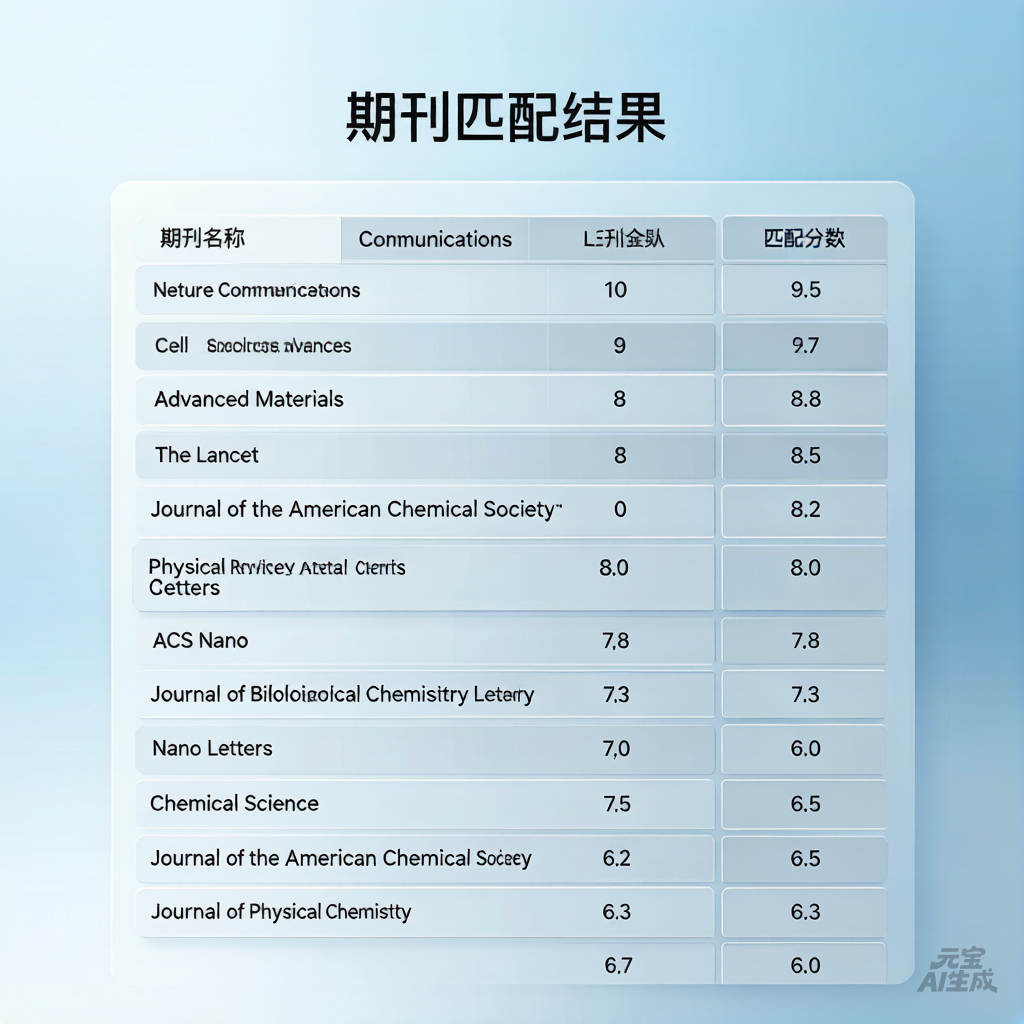 论文期刊匹配提示词